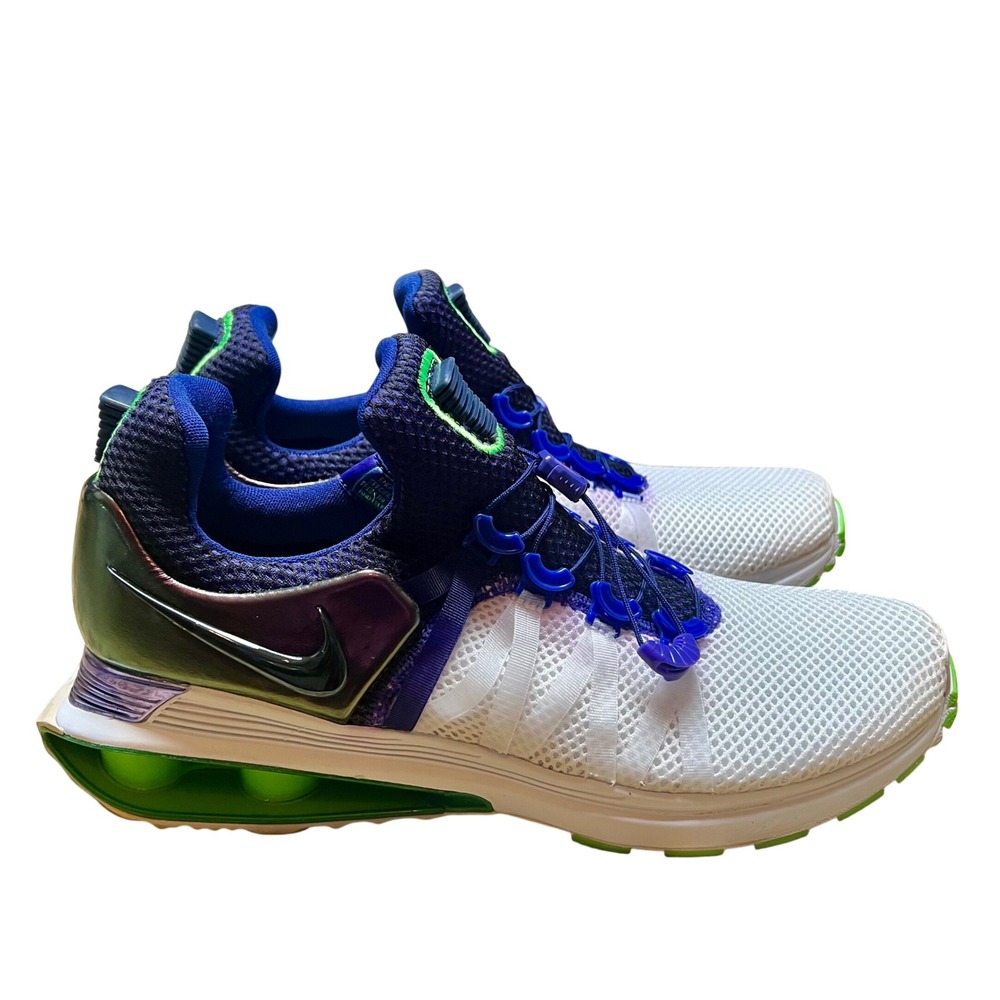 Nike Women's White Blue Green Athletic Shoes